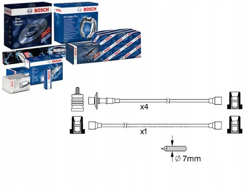 0 986 356 370 Zestaw Przewodów Zapłonowych 0 986 356 370 Bosch