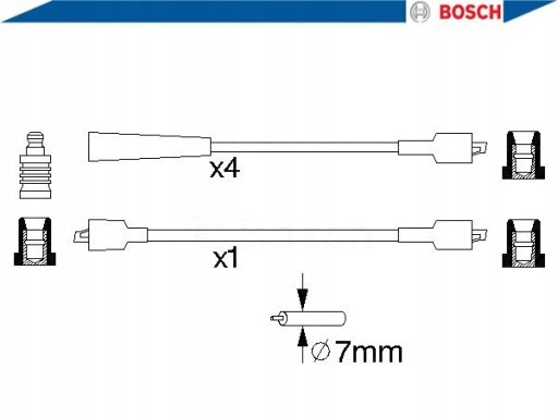 0 986 356 762 Zestaw Przewodów Zapłonowych 0 986 356 762 Bosch