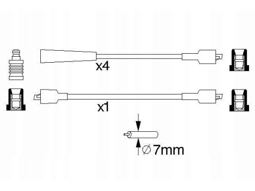 0 986 356 762 Zestaw Przewodów Zapłonowych 0 986 356 762 Bosch