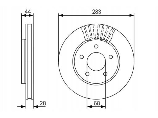 0 986 479 091 Tarcza Hamulcowa Bosch