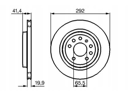 0 986 479 142 Tarcza Hamulcowa Bosch