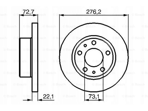 0 986 479 162 Tarcza Hamulcowa Bosch
