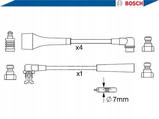 0 986 357 254 Zestaw Przewodów Zapłonowych 0 986 357 254 Bosch