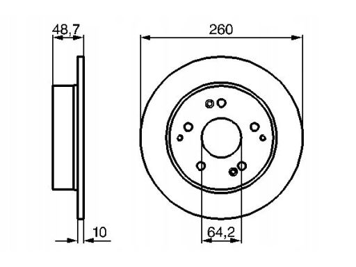 0 986 479 225 Tarcza Hamulcowa Bosch