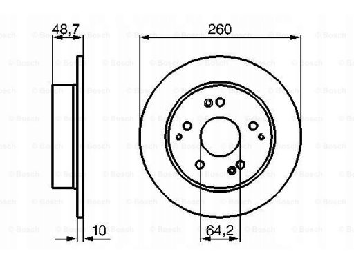 0 986 479 225 Tarcza Hamulcowa Bosch