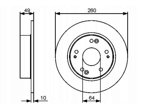 0 986 479 450 Tarcza Hamulcowa Bosch