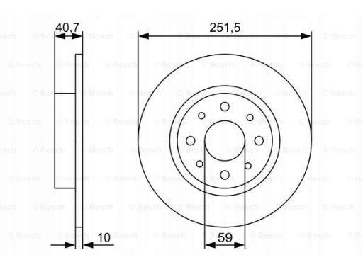 0 986 479 C83 Tarcza Hamulcowa Bosch