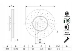 0 986 479 G40 Tarcza Hamulcowa Bosch