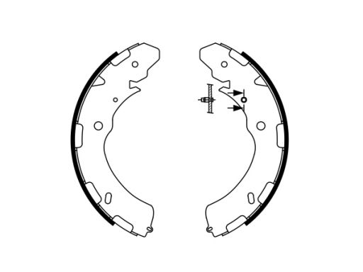 0 986 487 758 Szczęki Hamulcowe Kpl. Bosch