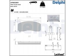 Lp5033Ev Klocek Hamulcowy Kpl. Lp5033Ev Delphi