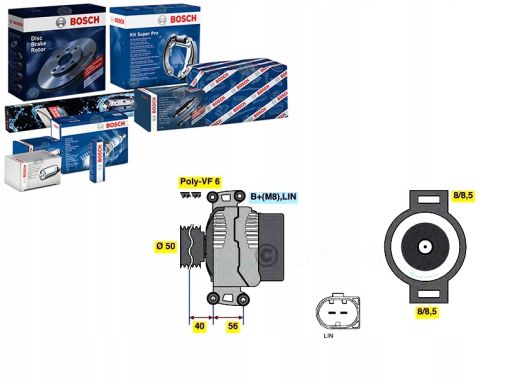 0 986 048 450 Alternator 0 986 048 450 Bosch