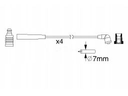 0 986 357 195 Zestaw Przewodów Zapłonowych 0 986 357 195 Bosch