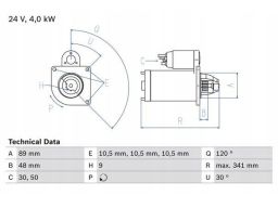 0 986 013 490 Rozrusznik 0 986 013 490 Bosch