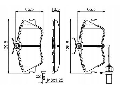 0 986 424 672 Klocek Hamulcowy Kpl. 0 986 424 672 Bosch