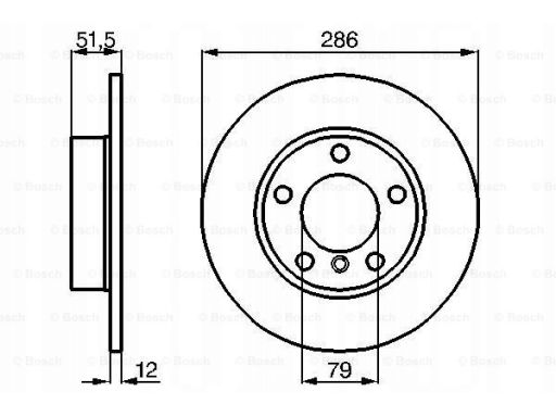 0 986 478 511 Tarcza Hamulcowa Bosch