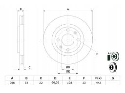 0 986 478 618 Tarcza Hamulcowa Bosch