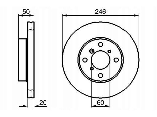 0 986 478 841 Tarcza Hamulcowa Bosch