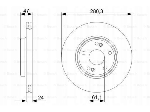 0 986 479 743 Tarcza Hamulcowa Bosch