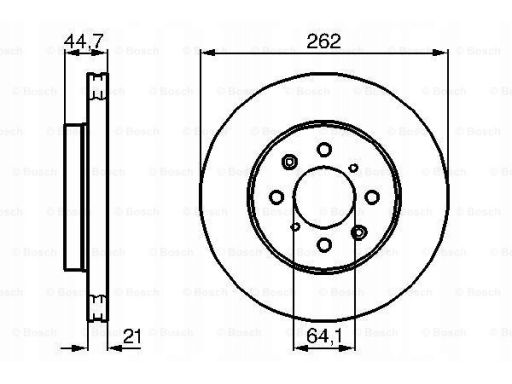 0 986 479 B23 Tarcza Hamulcowa Bosch