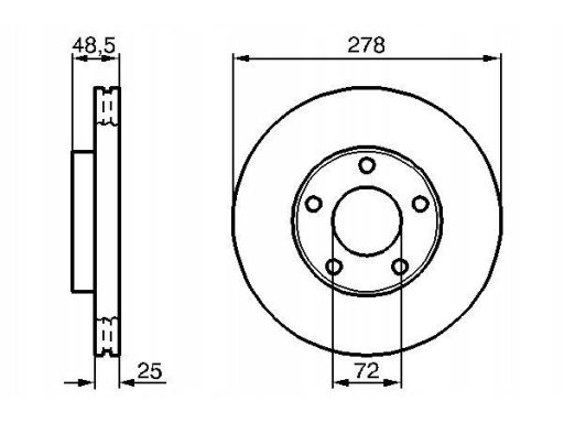 0 986 479 C68 Tarcza Hamulcowa Bosch