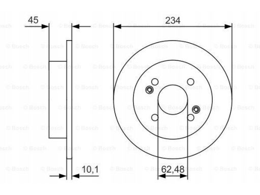 0 986 479 D02 Tarcza Hamulcowa Bosch