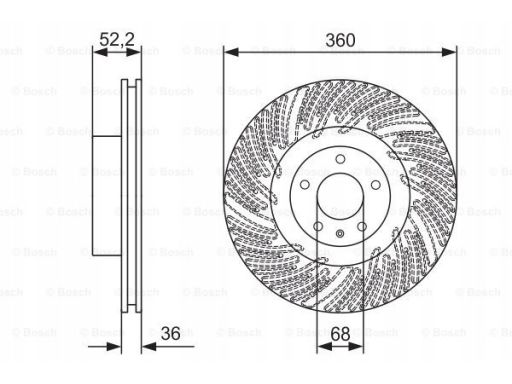 0 986 479 D27 Tarcza Hamulcowa Bosch