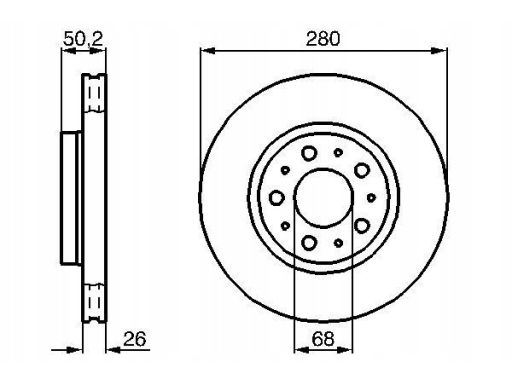 0 986 478 603 Tarcza Hamulcowa Bosch
