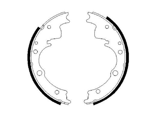 0 986 487 287 Szczęki Hamulcowe Kpl. Bosch