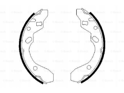 0 986 487 417 Szczęki Hamulcowe Kpl. Bosch