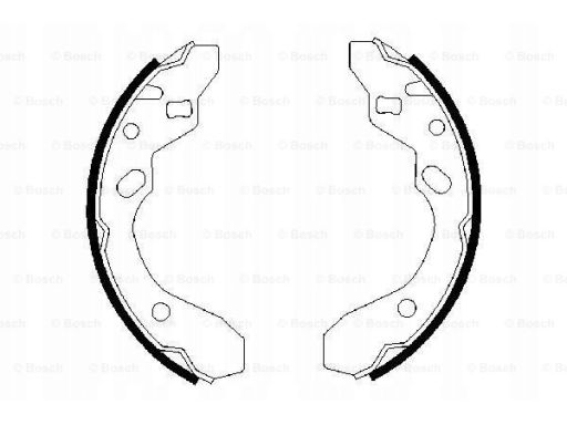 0 986 487 417 Szczęki Hamulcowe Kpl. Bosch