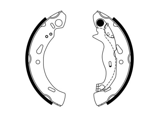 0 986 487 753 Szczęki Hamulcowe Kpl. Bosch