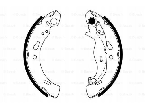 0 986 487 753 Szczęki Hamulcowe Kpl. Bosch