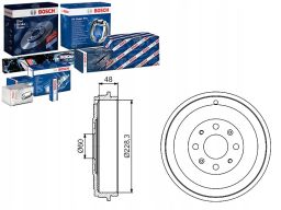 0 986 477 208 Bęben Hamulcowy Bosch