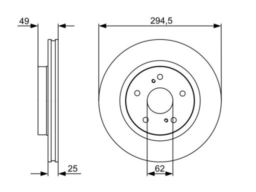 0 986 479 559 Tarcza Hamulcowa Bosch