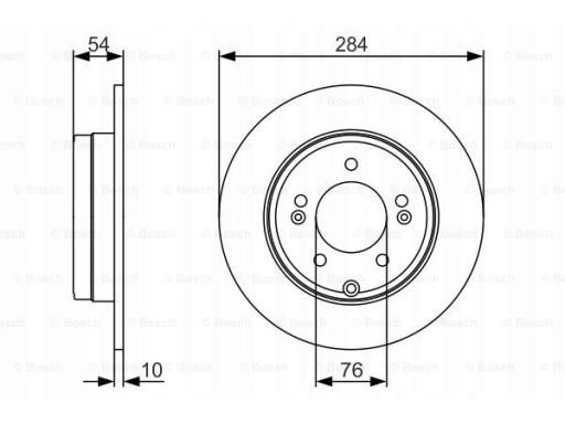 0 986 479 A45 Tarcza Hamulcowa Bosch