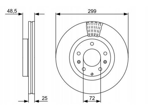 0 986 479 C74 Tarcza Hamulcowa Bosch