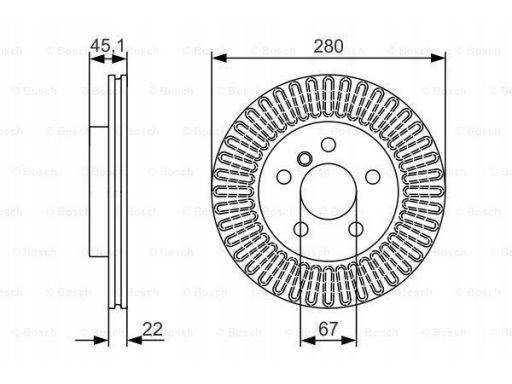 0 986 479 C97 Tarcza Hamulcowa Bosch