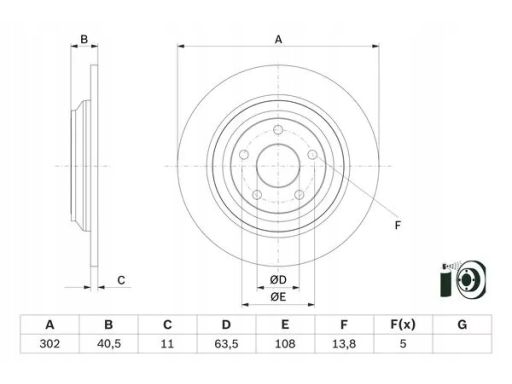 0 986 479 F79 Tarcza Hamulcowa Bosch