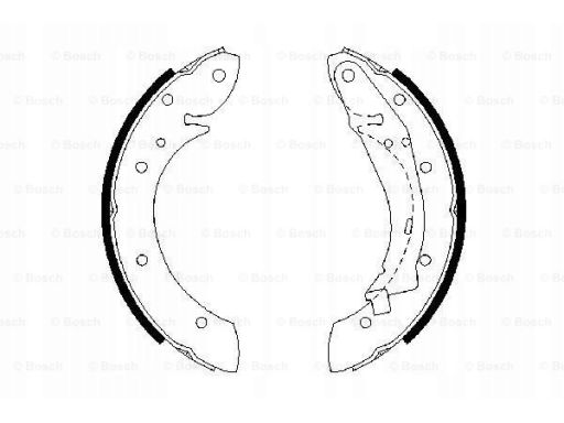 0 986 487 552 Szczęki Hamulcowe Kpl. Bosch