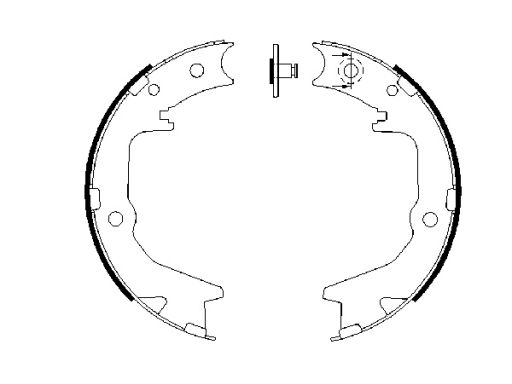 0 986 487 683 Szczęki Hamulca Postojowego Kpl. Bosch