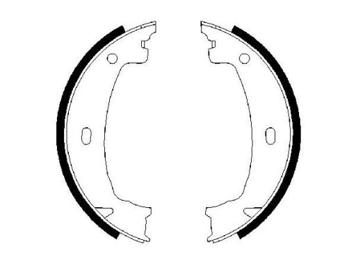0 986 487 608 Szczęki Hamulca Postojowego Kpl. Bosch