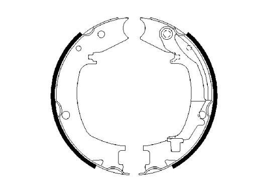 0 986 487 711 Szczęki Hamulca Postojowego Kpl. Bosch