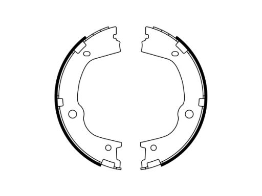 0 986 487 776 Szczęki Hamulca Postojowego Kpl. Bosch