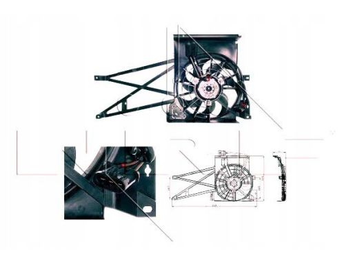 47013 Wentylator Chłodnicy Silnika Nrf