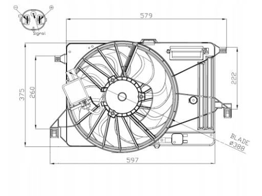 47964 Wentylator Chłodnicy Silnika Nrf