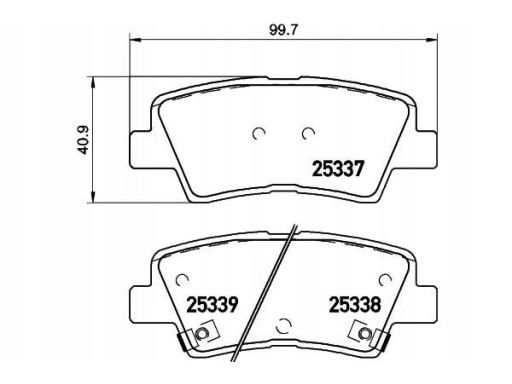 2533701 Klocek Hamulcowy Kpl. Textar