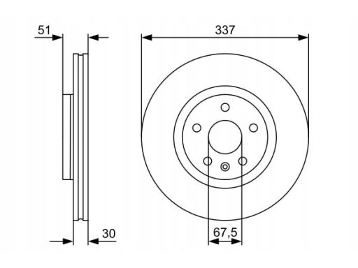 0 986 479 545 Tarcza Hamulcowa Bosch