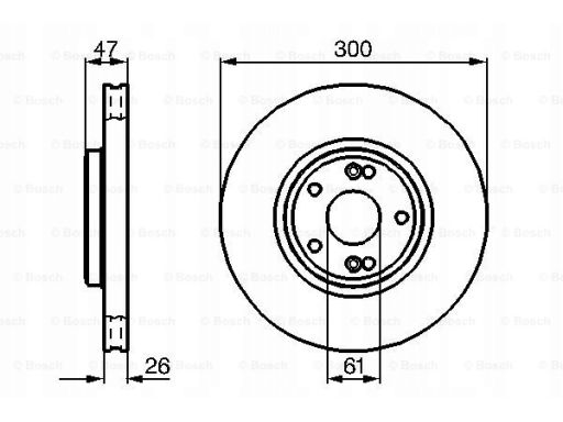 0 986 479 B47 Tarcza Hamulcowa Bosch