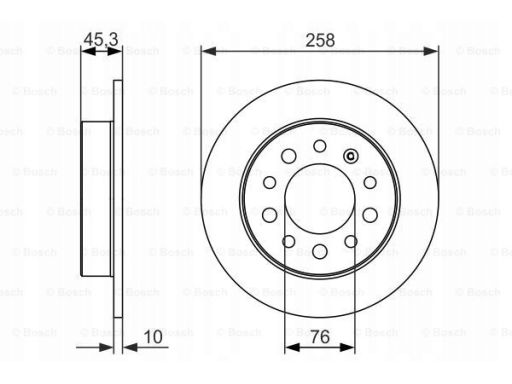 0 986 479 697 Tarcza Hamulcowa Bosch