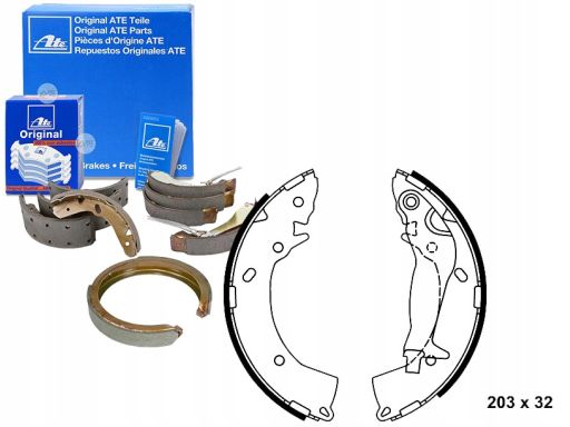 03.0137-0456.2 Szczęki Hamulcowe Kpl. Ate